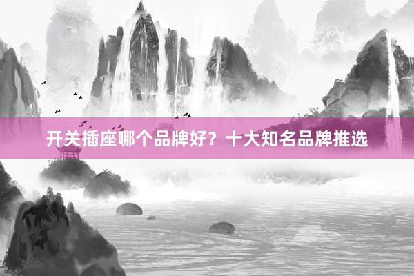 开关插座哪个品牌好？十大知名品牌推选